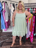 Green Gingham Dress