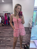 Red Embroidered Gingham BOTTOM