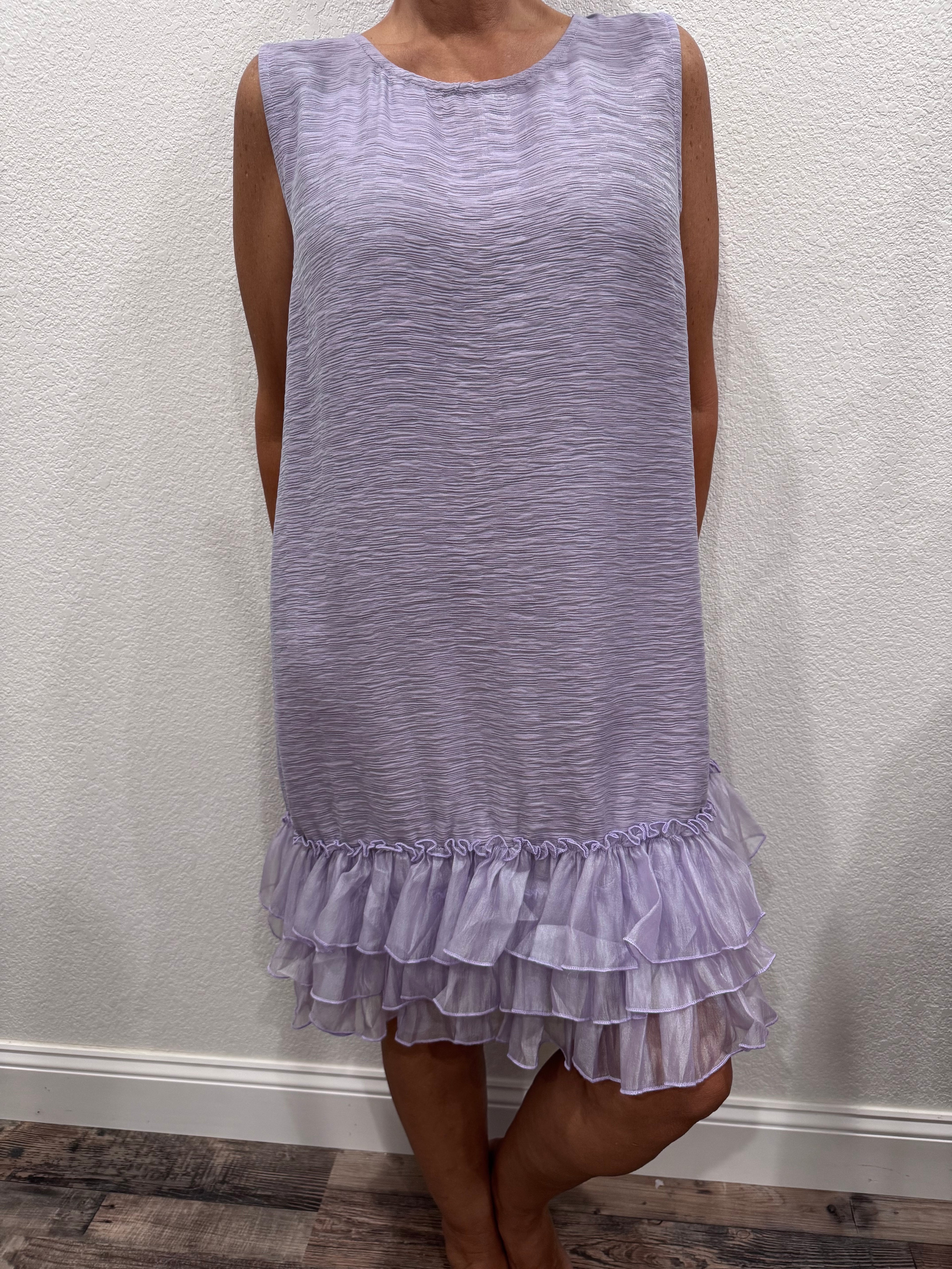 Purple Ruffle Dress