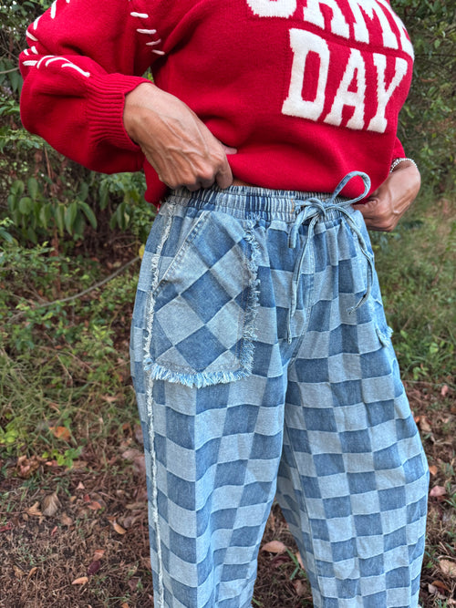 Check Me Out Wide Leg Denim