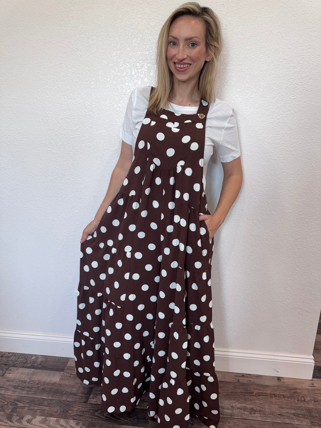 Pep Rally Polka Dot Overalls