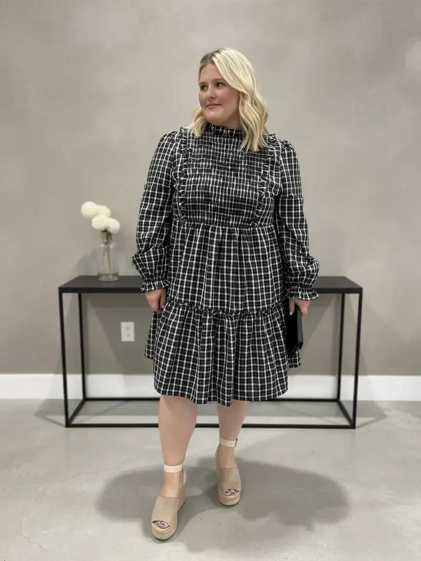 Southern Belle Plaid Dress