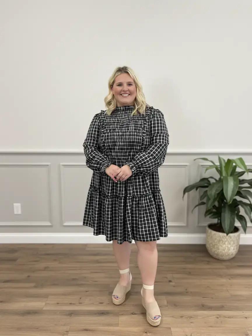 Southern Belle Plaid Dress