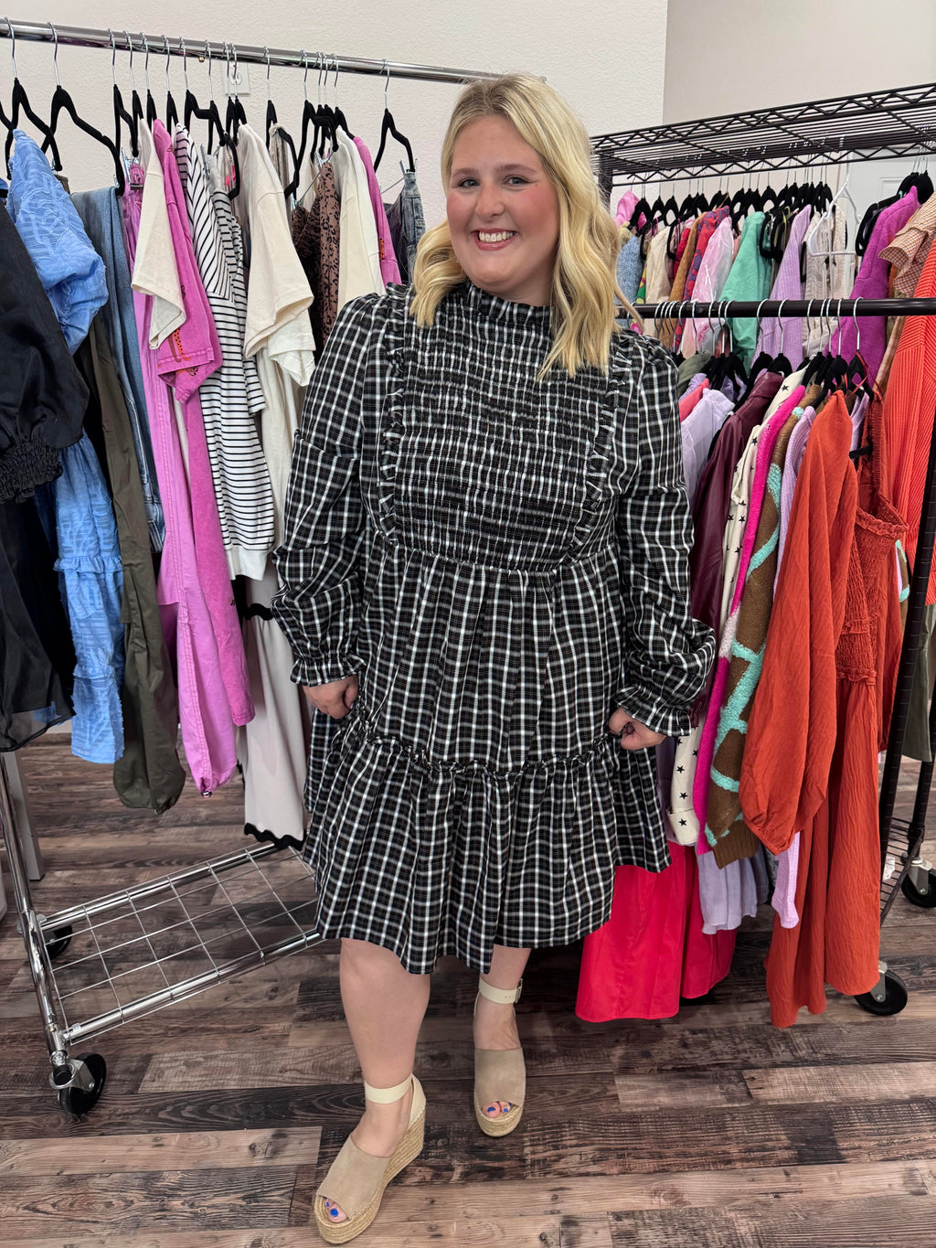 Southern Belle Plaid Dress