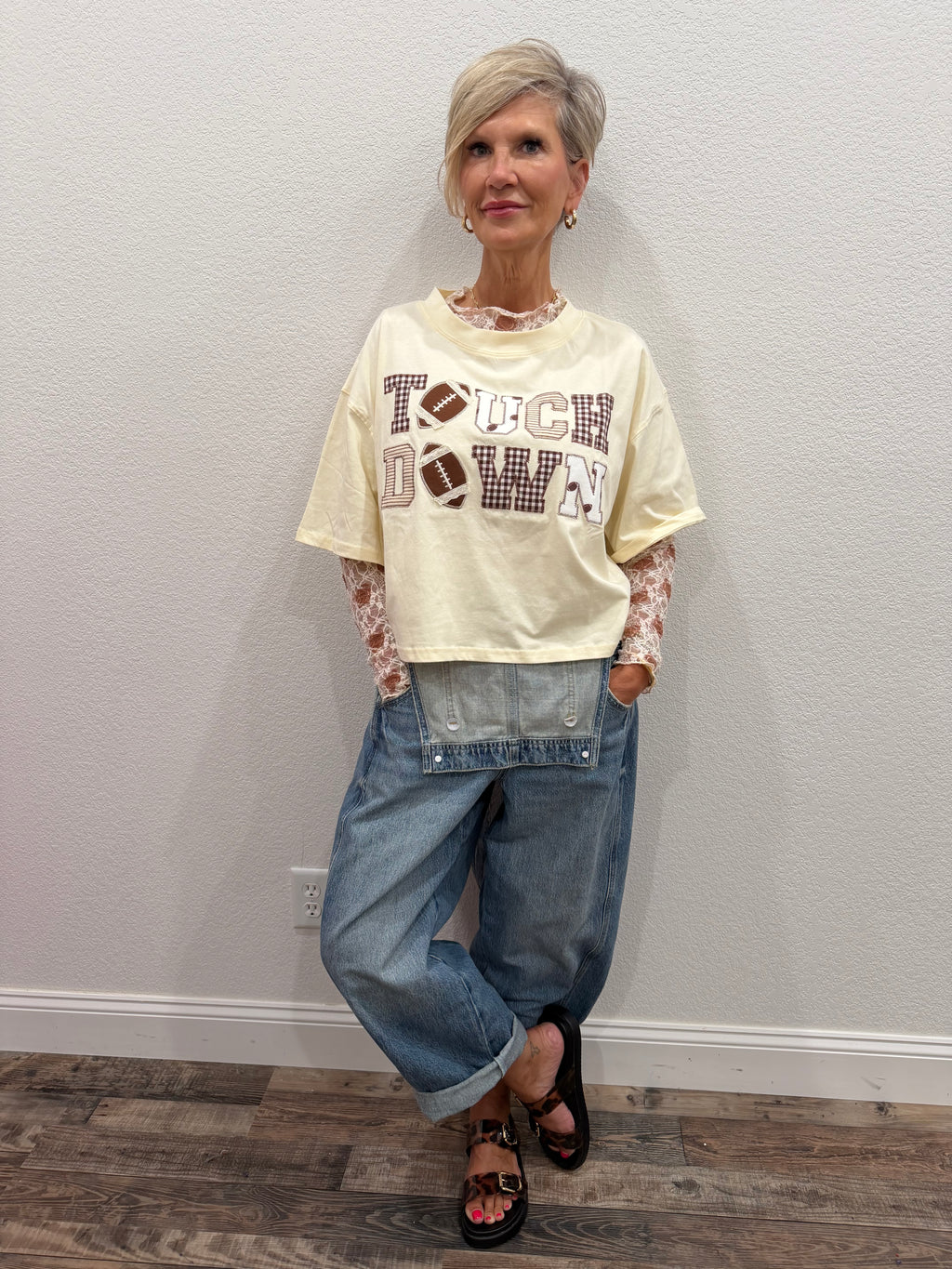 TOUCHDOWN Crop Tee