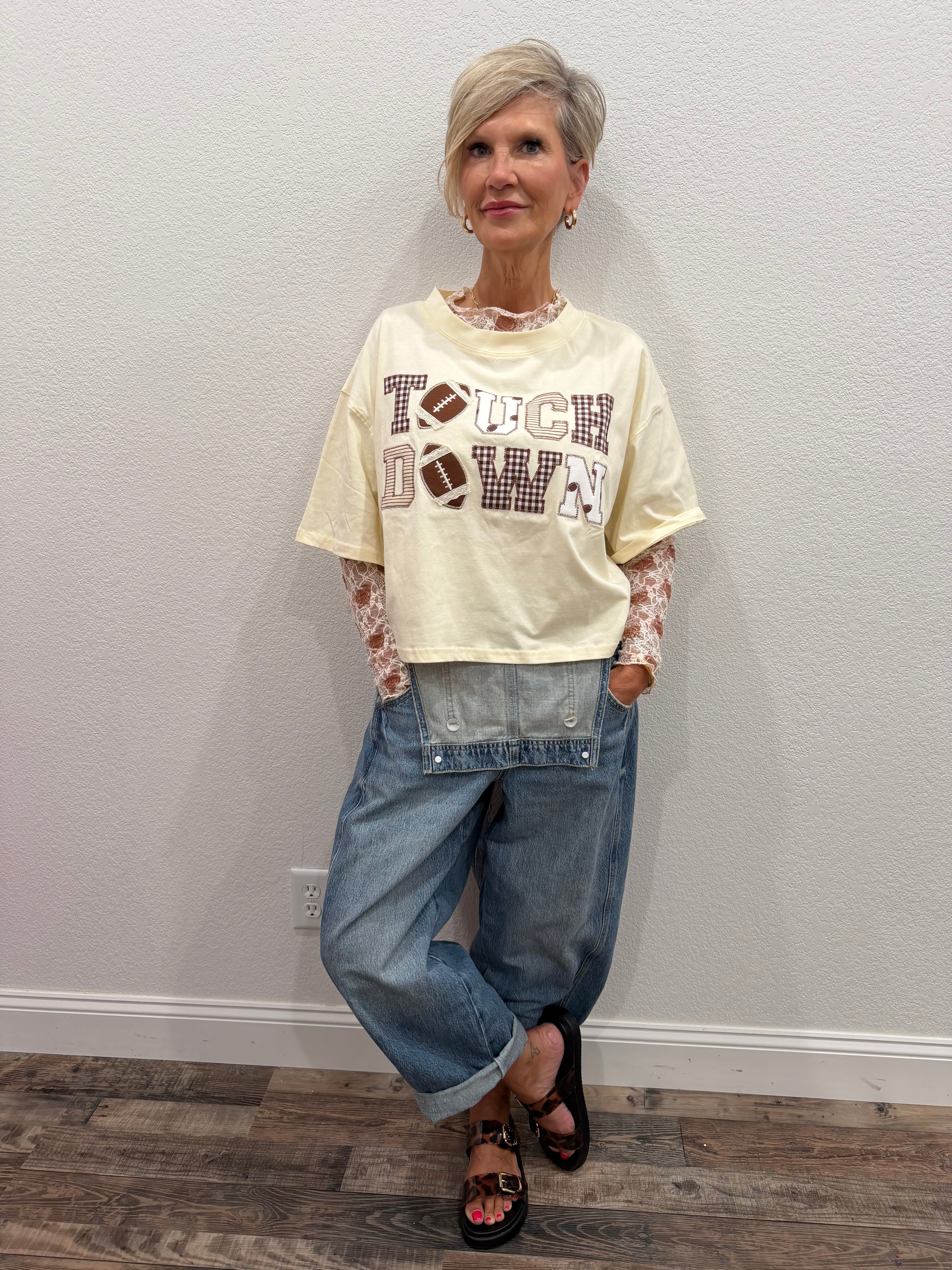 TOUCHDOWN Crop Tee