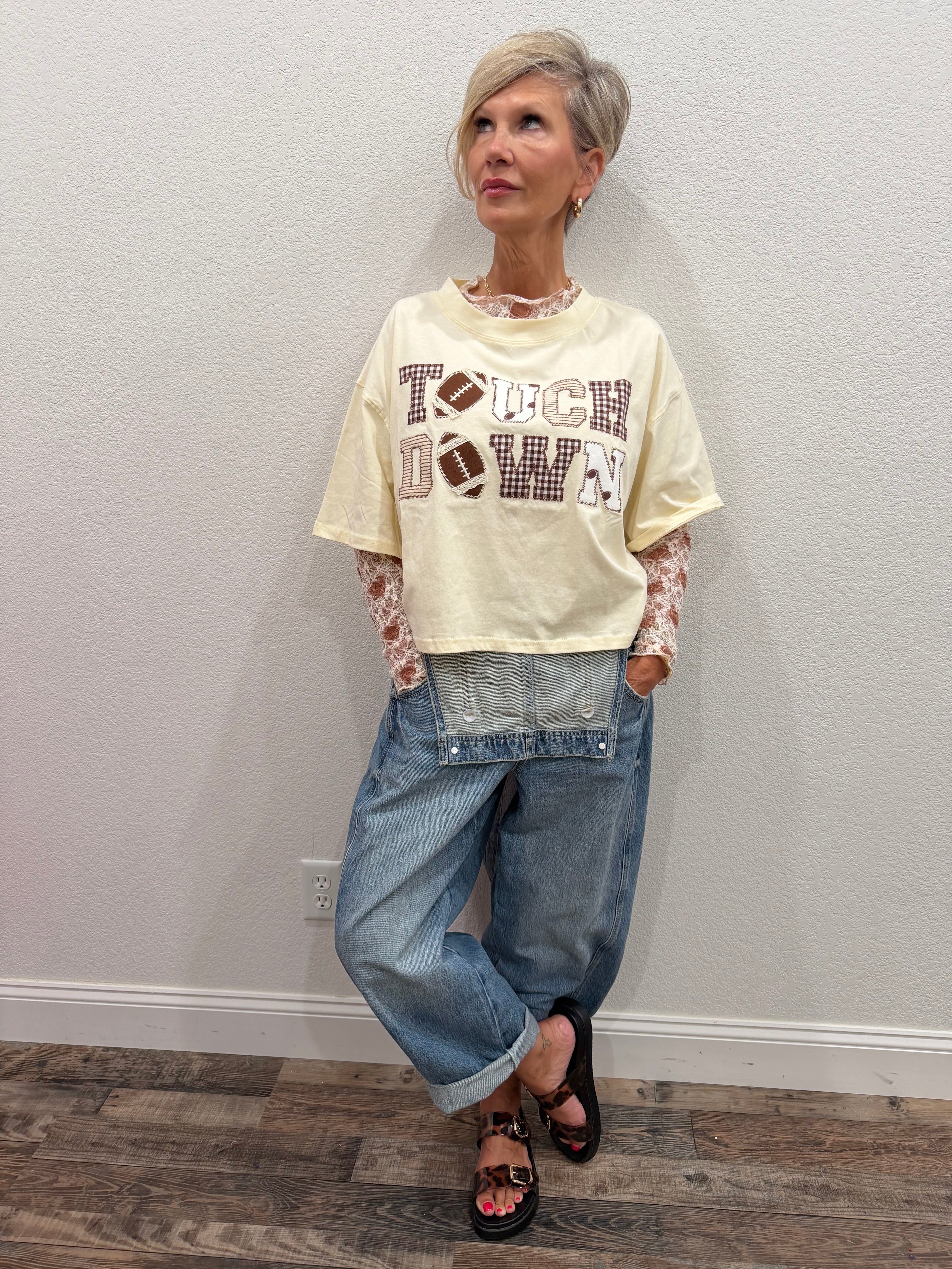 TOUCHDOWN Crop Tee