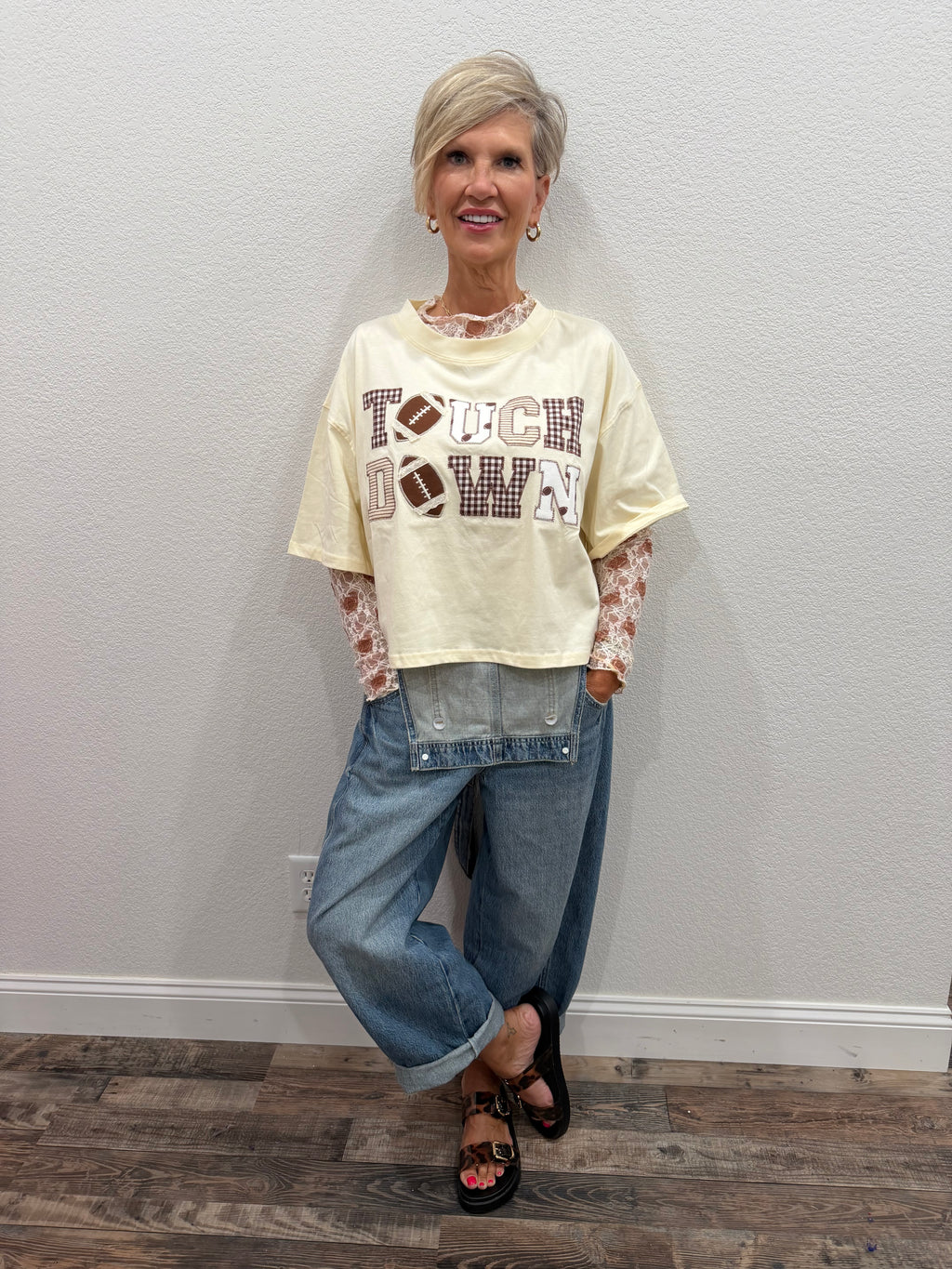 TOUCHDOWN Crop Tee