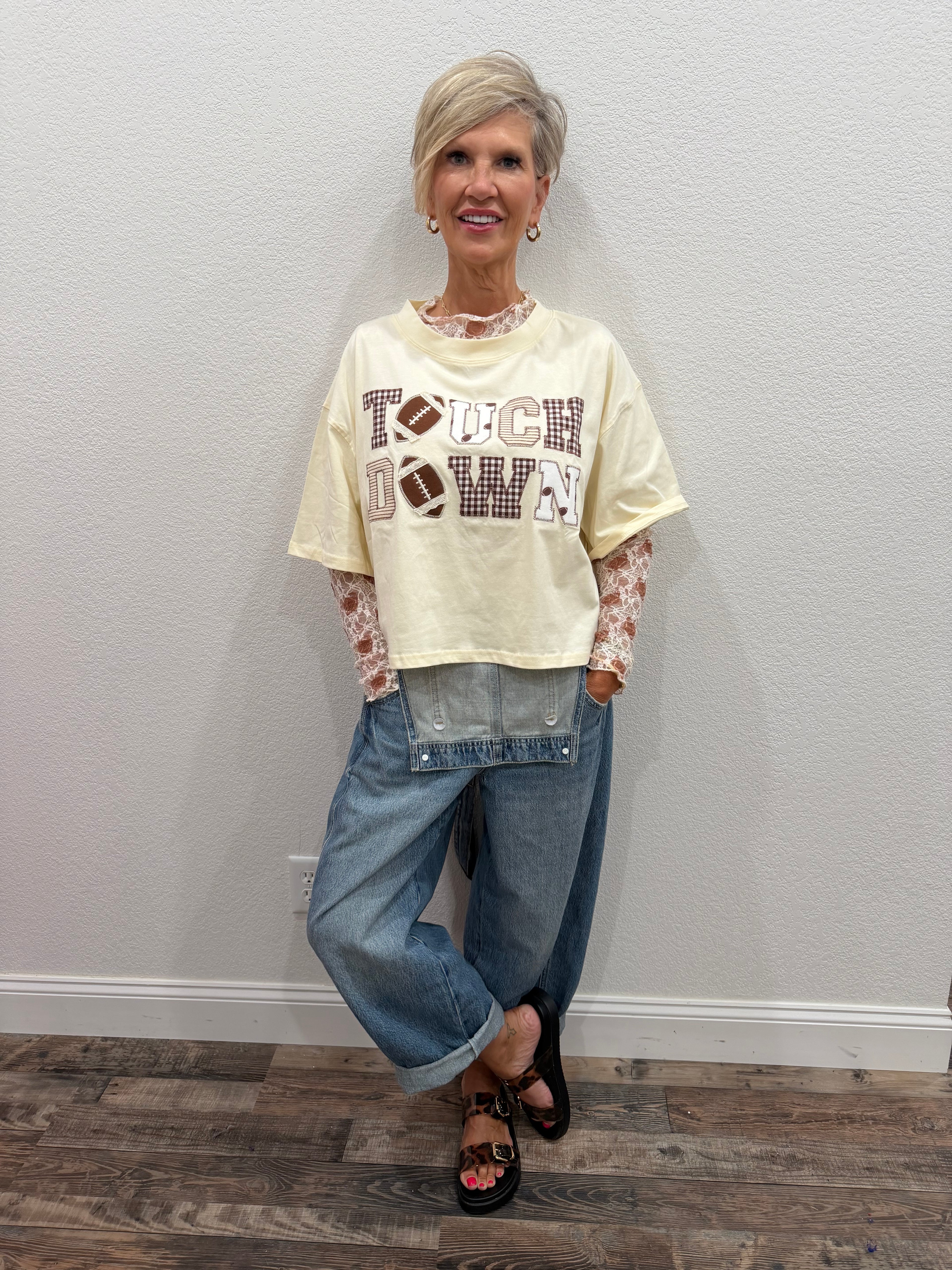 TOUCHDOWN Crop Tee