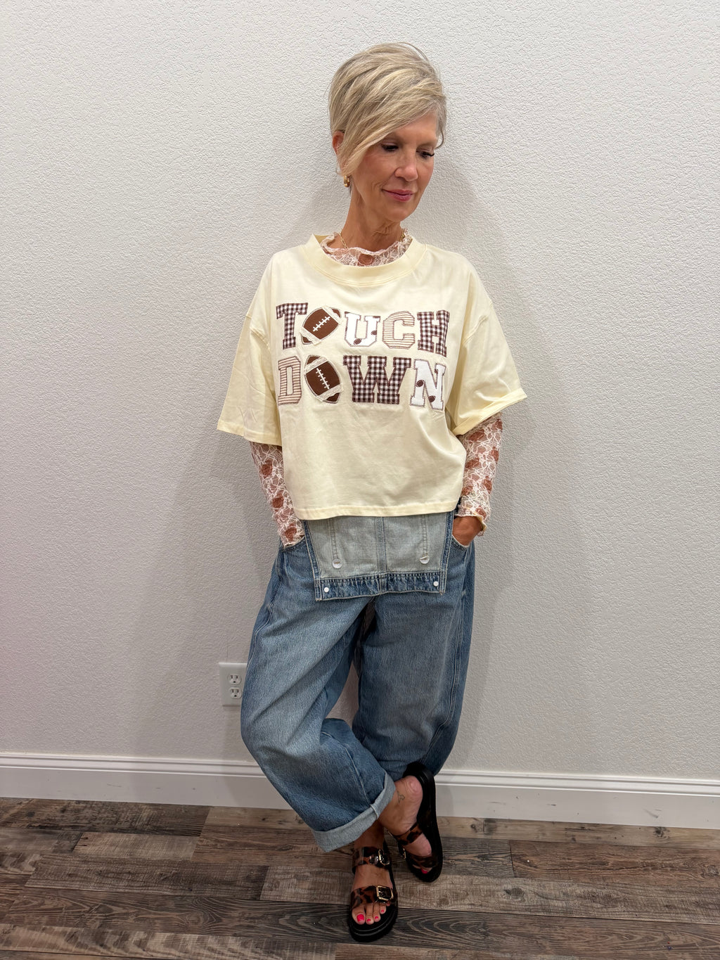 TOUCHDOWN Crop Tee