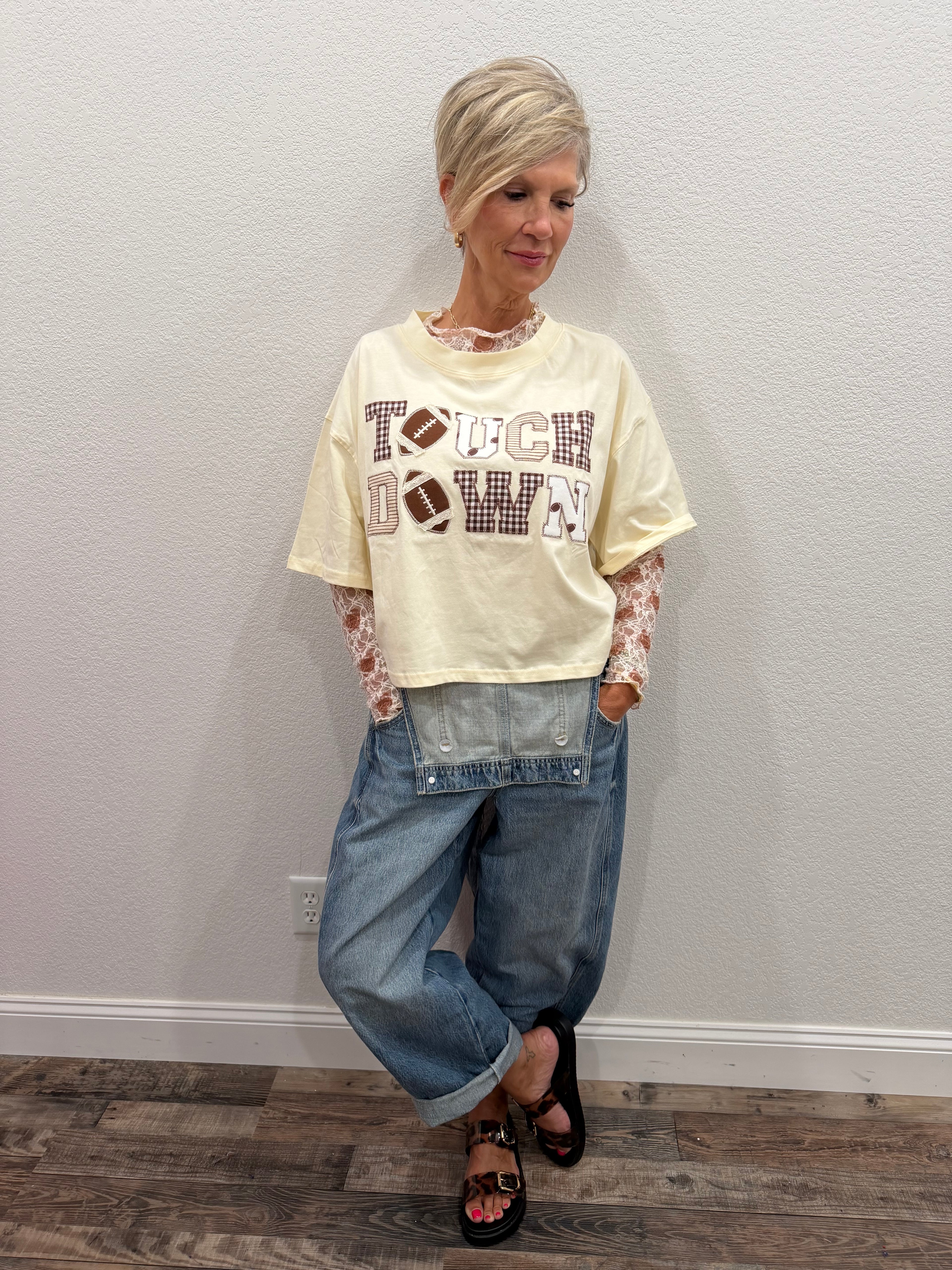 TOUCHDOWN Crop Tee